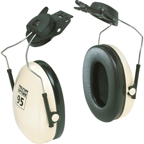 Peltor Optime 95 Series Earmuffs, Cap Mount, 21 NRR dB Consource