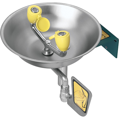 Eyewash Station, Wall-Mount Installation, Stainless Steel Bowl Consource
