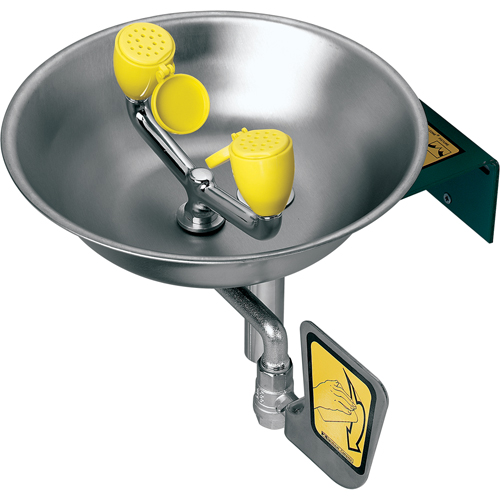 Eye/Face Wash Station, Wall-Mount Installation, Stainless Steel Bowl Consource