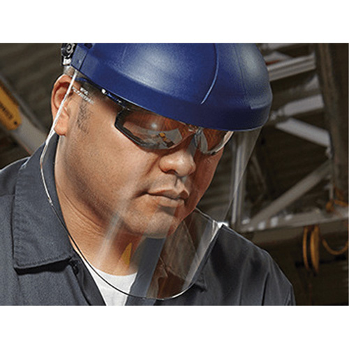 Ratchet Headgear with Faceshield, Polycarbonate, Ratchet Suspension Consource