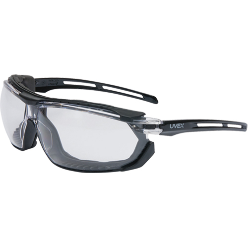Lunettes de s&eacute;curit&eacute; &eacute;tanches Uvex Tirade, Lentille Transparent, Antibu&eacute;e, ANSI Z87+/R&eacute;pond ou surpasse la norme CSA Z94.3 Consource