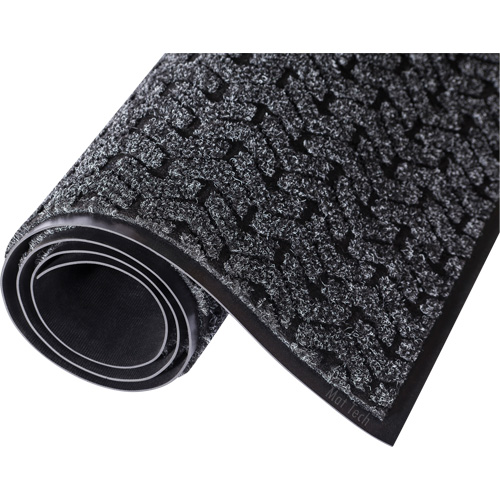 Tire-Track Entrance Mat, Wiper/Scraper, 4' x 6' x 3/8", Charcoal Consource