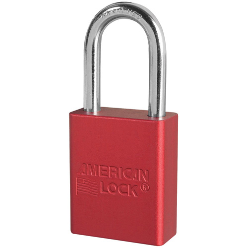 American Lock&reg; Safety Padlocks, Red, Keyed Alike, Aluminum, 1-1/2" Width Consource