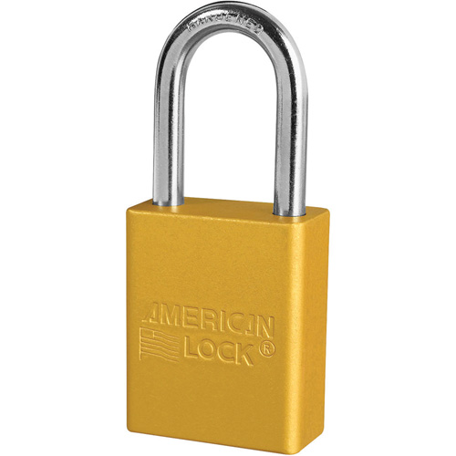 American Lock&reg; Safety Padlocks, Yellow, Keyed Alike, Aluminum, 1-1/2" Width Consource