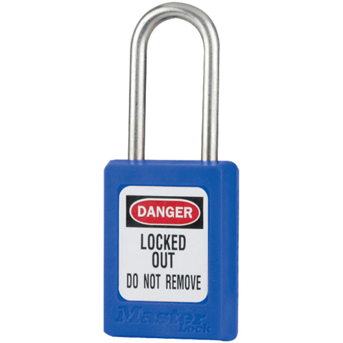 S31 Zenex Safety Padlocks, Blue, Keyed Alike, Thermoplastic, 1-3/8" Width Consource