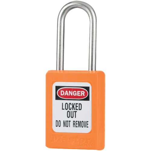 Cadenas de s&eacute;curit&eacute; S31 Zenex, Orange, Cl&eacute;s identiques, Thermoplastique, Largeur de 1-3/8" Consource
