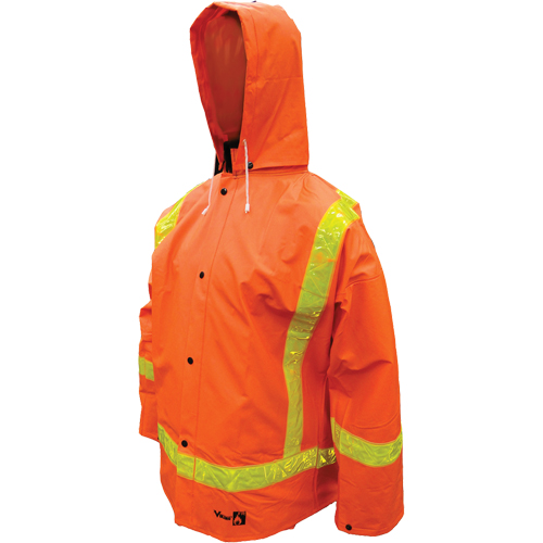 Open Road FR PVC Rain Suits, Small, Orange Consource