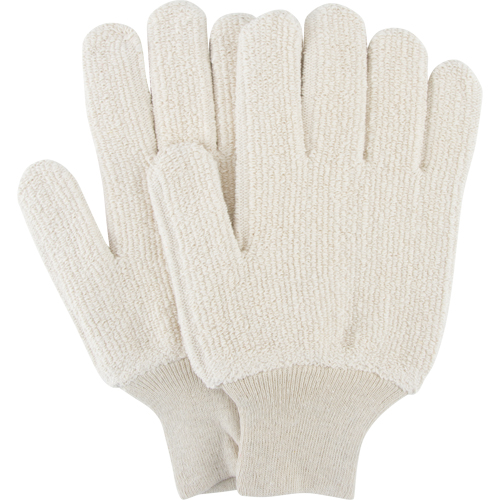 Heat-Resistant Gloves, Terry Cloth, Large, Protects Up To 212° F (100° C) Consource