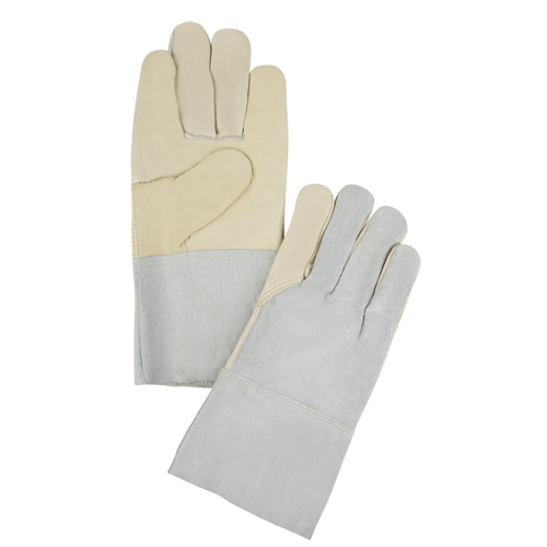 Standard-Duty Work Gloves, X-Large, Grain Cowhide Palm Consource