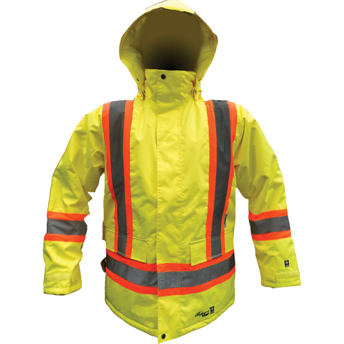 Parka de s&eacute;curit&eacute;, Jaune lime haute visibilit&eacute;, Petit Consource