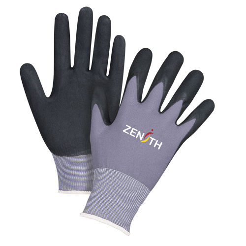Gants ZX-1 de premi&egrave;re qualit&eacute; compatibles avec les &eacute;crans tactiles, 8/Moyen, R&ecirc;vetement Nitrile/Mousse de nitrile, Calibre 15, Enveloppe en Nylon Consource