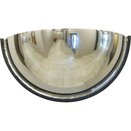 Miroir en d&ocirc;me 180°, Demi-d&ocirc;me, Dessus ferm&eacute;, Diam&egrave;tre 18" Consource