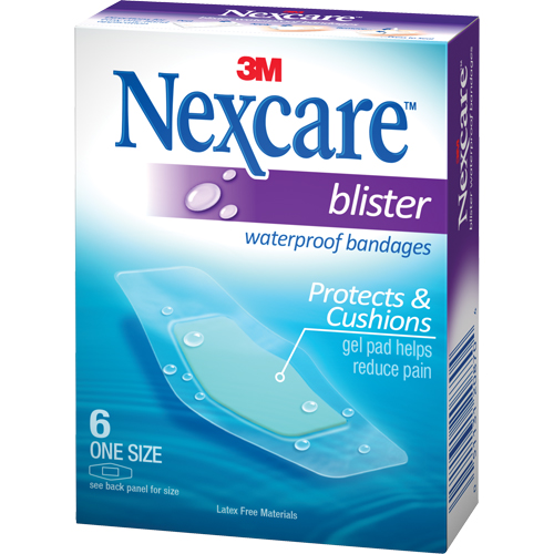 Pansements pour les cloques &agrave; l'&eacute;preuve de l'eau Nexcare, Rectangulaire/carr&eacute;e, 2-1/4", Plastique, St&eacute;rile Consource