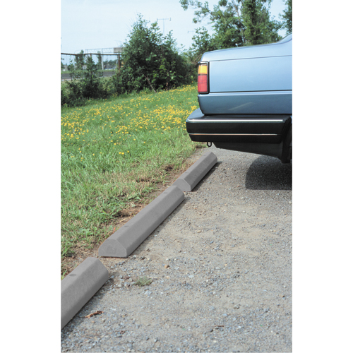 Car Stops, Plastic, 6' L, Grey Consource