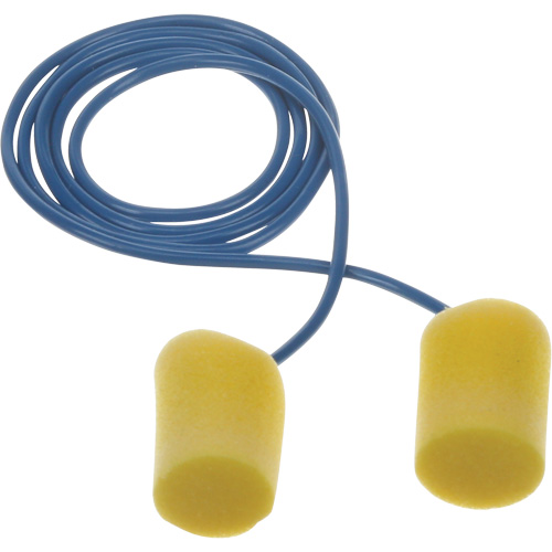 Bouchons d'oreilles classiques E-A-R, Vrac - Sac en poly, Avec cordon Consource