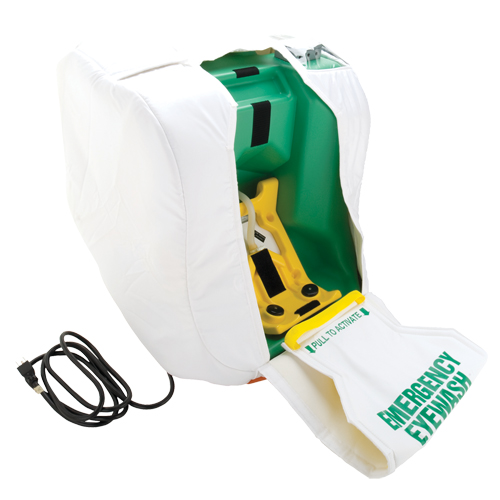 Heated Portable Eyewash Station, Gravity-Fed, 16 gal. Capacity, Meets ANSI Z358.1 Consource