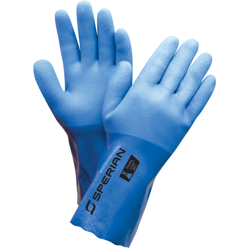 Triple Dip Gloves, Size X-Large/10, 12" L, PVC, Flock-Lined Inner Lining, 35-mil Consource