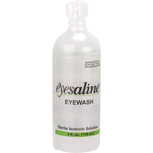 Saline Eyewash Bottles, Full Bottle, 4 oz. Consource