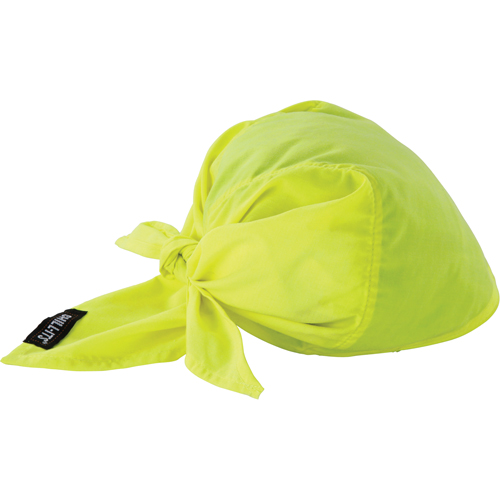 Chill-Its&reg; 6710CT Cooling Triangle Hats, High Visibility Lime-Yellow Consource