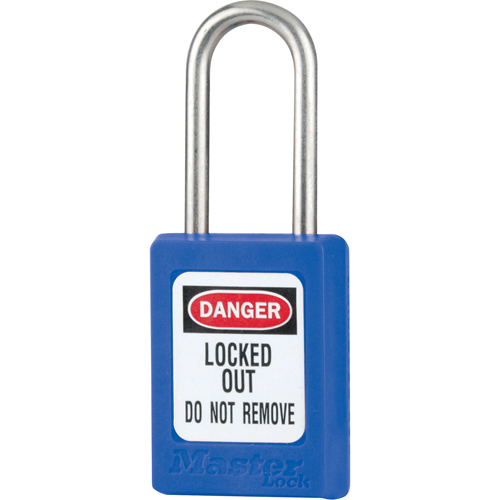 S31 Zenex Safety Padlock, Blue, Keyed Different, Thermoplastic, 1-3/8" Width Consource
