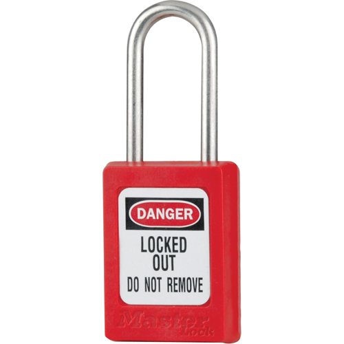 Cadenas de s&eacute;curit&eacute; S31 Zenex, Rouge, Cl&eacute;s diff&eacute;rentes, Thermoplastique, Largeur de 1-3/8" Consource