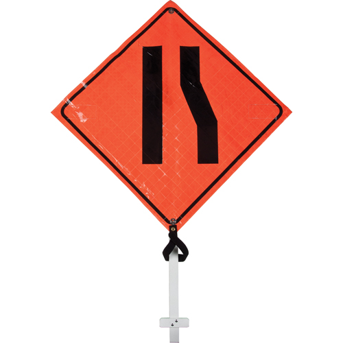 Narrow Road Pole Sign, 24" x 24", Vinyl, Pictogram Consource