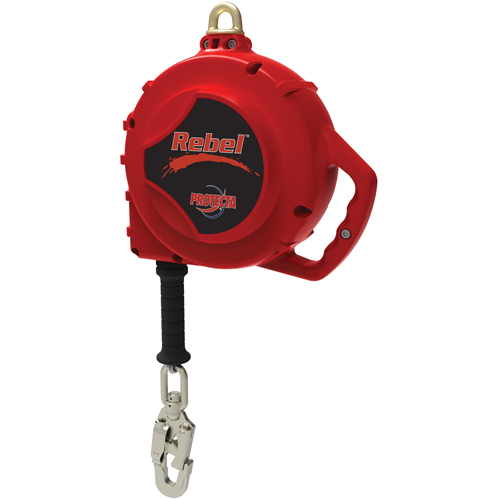 Rebel Self Retracting Lifeline, 33', Galvanized Steel, Swivel Consource