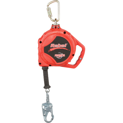 Rebel Self Retracting Lifeline, 33', Galvanized Steel, Swivel Consource