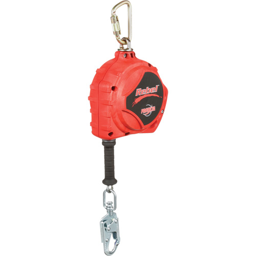 Rebel Self Retracting Lifeline, 33', Galvanized Steel, Swivel Consource