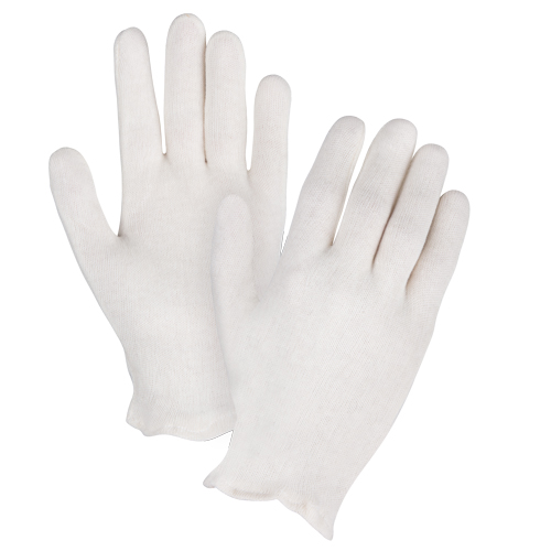 Gants d'inspection de poids moyen, Poly/coton, Poignet &agrave; ourlet, Dames Consource