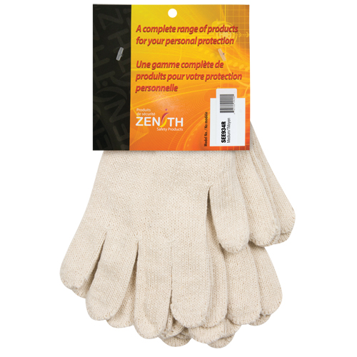 Heavyweight String Knit Gloves, Poly/Cotton, 7 Gauge, Medium Consource