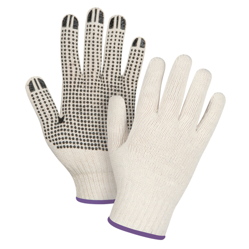 Gants tricot&eacute;s de poids lourd, Poly/coton, Un c&ocirc;t&eacute;, Calibre 7, T-petit Consource
