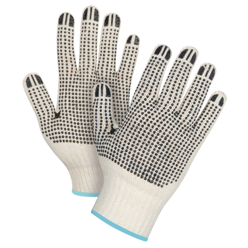 Gants tricot&eacute;s de poids lourd &agrave; deux c&ocirc;t&eacute;s avec pois, Poly/coton, Deux c&ocirc;t&eacute;s, Calibre 7, T-Grand Consource