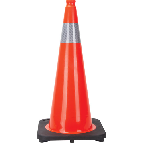 Traffic Cone, 28", Orange, 4" Reflective Collar(s) Consource