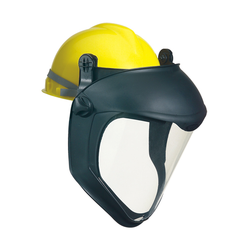 Uvex&reg; Bionic Faceshield with Hardhat Adapter, Polycarbonate Consource