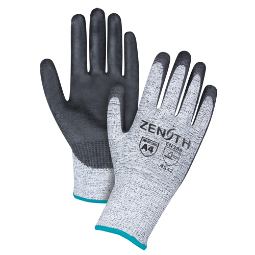 Gants &eacute;lastiques sans coutures r&eacute;sistants &agrave; la coupe, Taille T-Grand/10, Calibre 13, Rev&ecirc;tement Polyur&eacute;thane, Enveloppe en PEHP, ANSI/ISEA 105 niveau 4/EN 388 niveau 5 Consource
