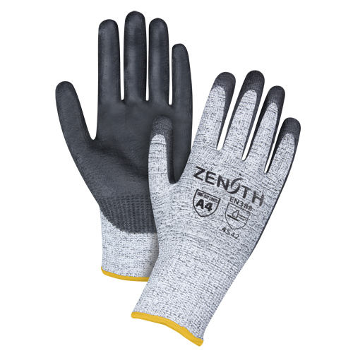Seamless Stretch Cut-Resistant Gloves, Size 2X-Large/11, 13 Gauge, Polyurethane Coated, HPPE Shell, ANSI/ISEA 105 Level 4/EN 388 Level 5 Consource