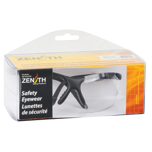 Lunettes de s&eacute;curit&eacute; s&eacute;rie Z1800 avec verres de lecture, Anti-&eacute;gratignures, Transparent, Dioptrie 2,5 Consource