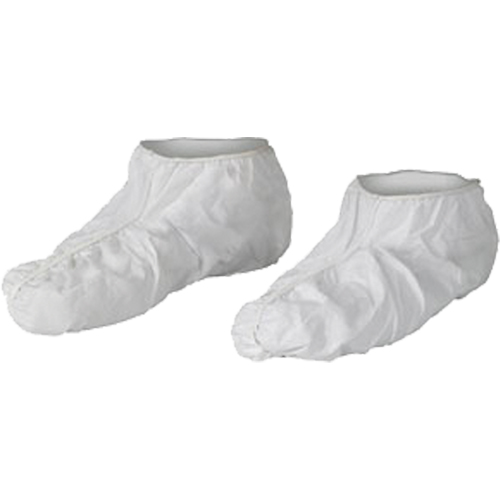 KleenGuard A40 Shoe Covers, Medium, Vinyl, White Consource