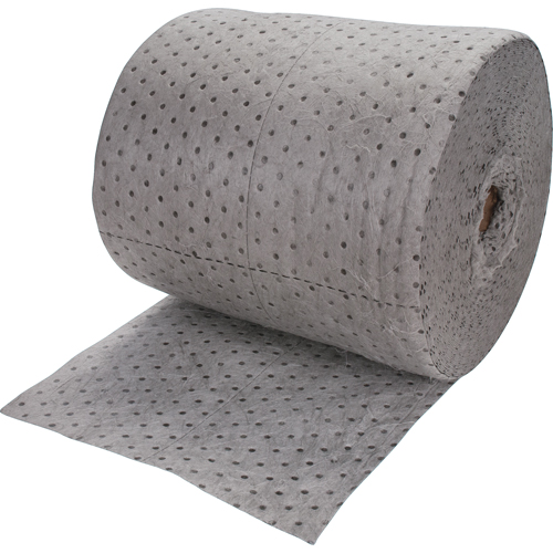 Rouleaux absorbants li&eacute;s de premi&egrave;re qualit&eacute;, Poids moyen, 150' lo x 15" la, Absorption 20 gal. Consource