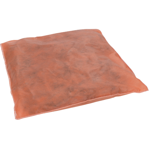 Tampon absorbant, Mati&egrave;res dangereuses, 18" lo x 18" la, 45 gal. absorption/pqt Consource
