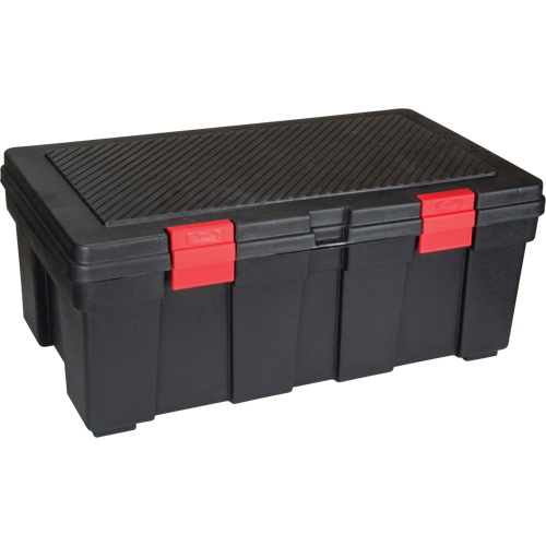 Water Resistant Storage Container, 33" W x 19" D x 13" H, Black Consource