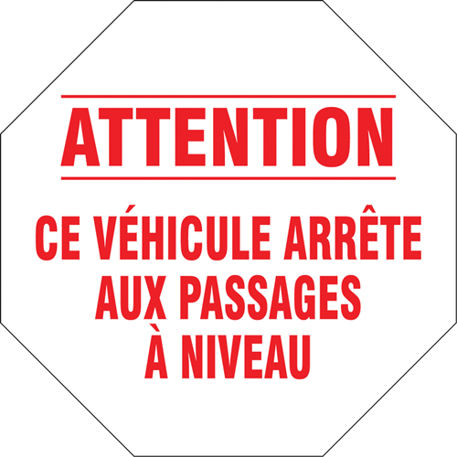 French Traffic Sign, Vinyl, 18" W x 18" H Consource