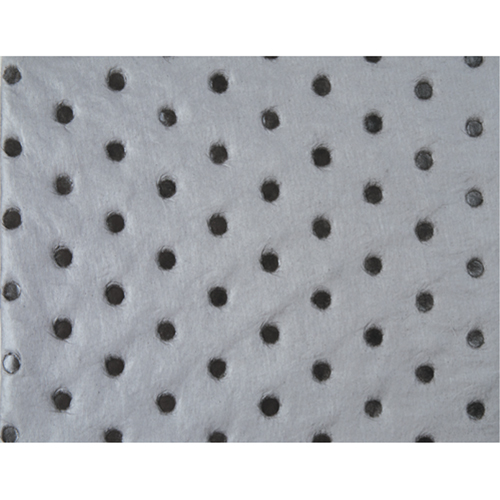 Feuilles absorbantes en fibres fines de calibre industriel, Universel, 15" x 17", 40 gal. d'absorption Consource