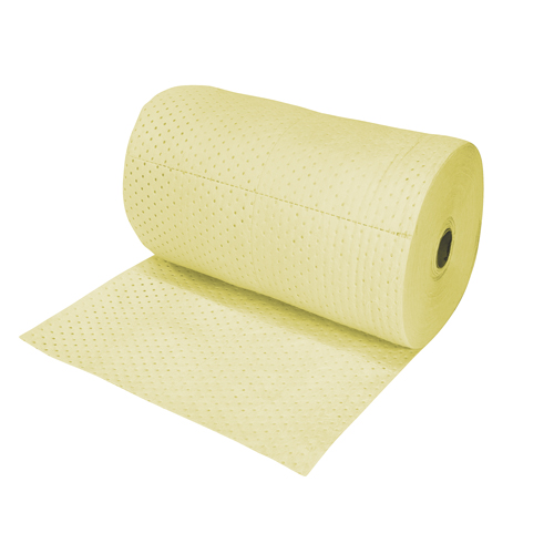 Industrial-Grade Fine Fibre Sorbent Rolls, Heavyweight, 150' L x 30" W, 70 gal. Absorbancy Consource