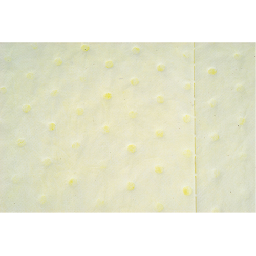 Feuilles absorbantes lamin&eacute;es (SMS) de premi&egrave;re qualit&eacute;, Mati&egrave;res dangereuses, 15" x 17", 30 gal. d'absorption Consource