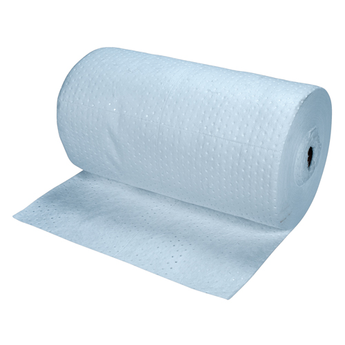 Premium Blue Bonded Sorbent Pads, Mediumweight, 150' L x 30" W, 40 gal. Absorbancy Consource