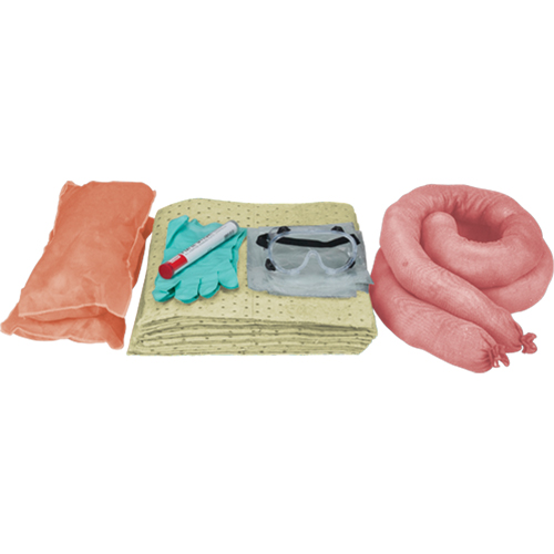 Trousses de d&eacute;versements de rechange pour v&eacute;hicules, 10 gallons, Mati&egrave;res dangereuses Consource