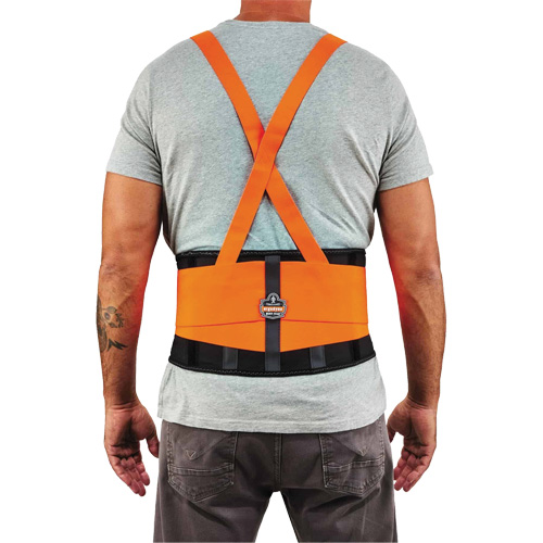 Ceinture de support dorsal haute visibilit&eacute; en &eacute;lasthanne ProFlex 100HV, &eacute;lastique, T-petit Consource
