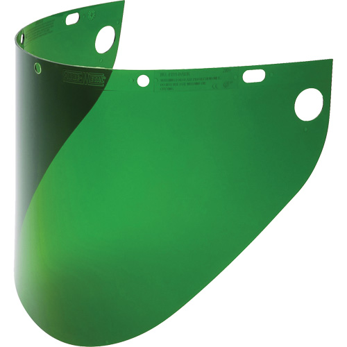 Fibre-Metal&reg; Extended View Faceshield Visor, Propionate, Green Tint Consource